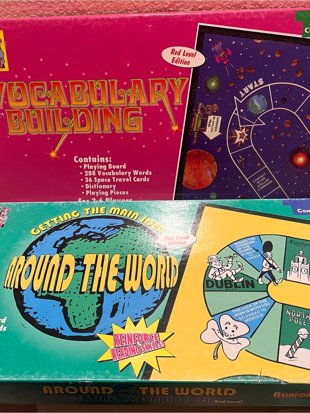 Around The World Vocabulary Building Board Game Set Educational Language